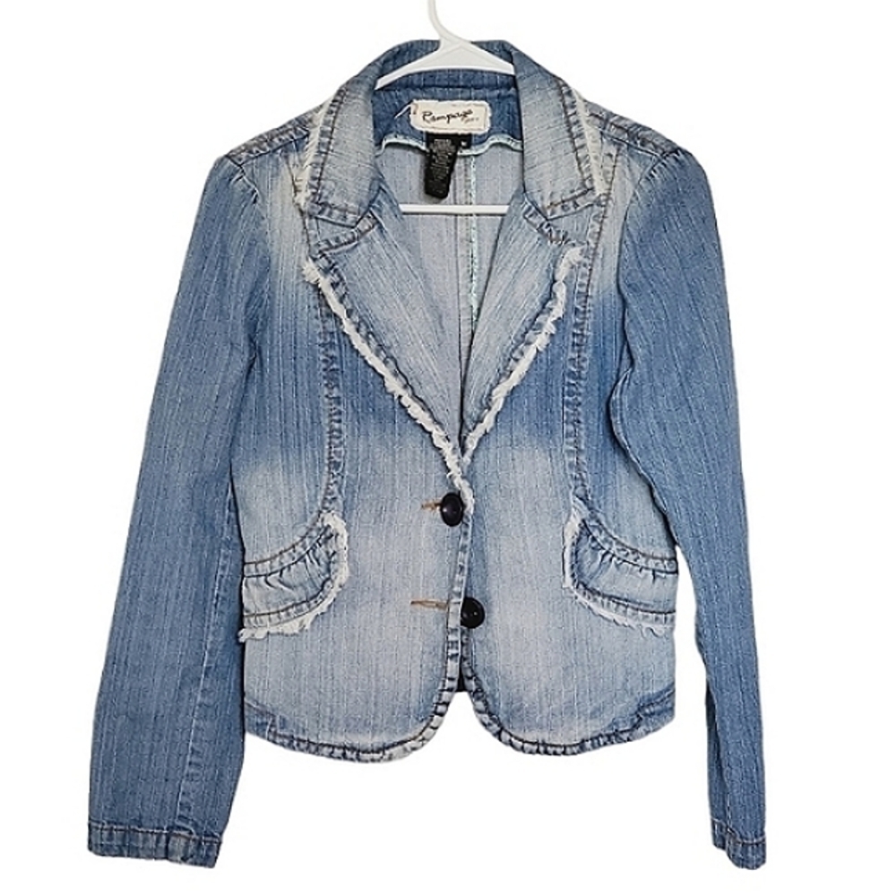 7488 * Rampage Denim Jean Jacket Size M Vintage Y2K